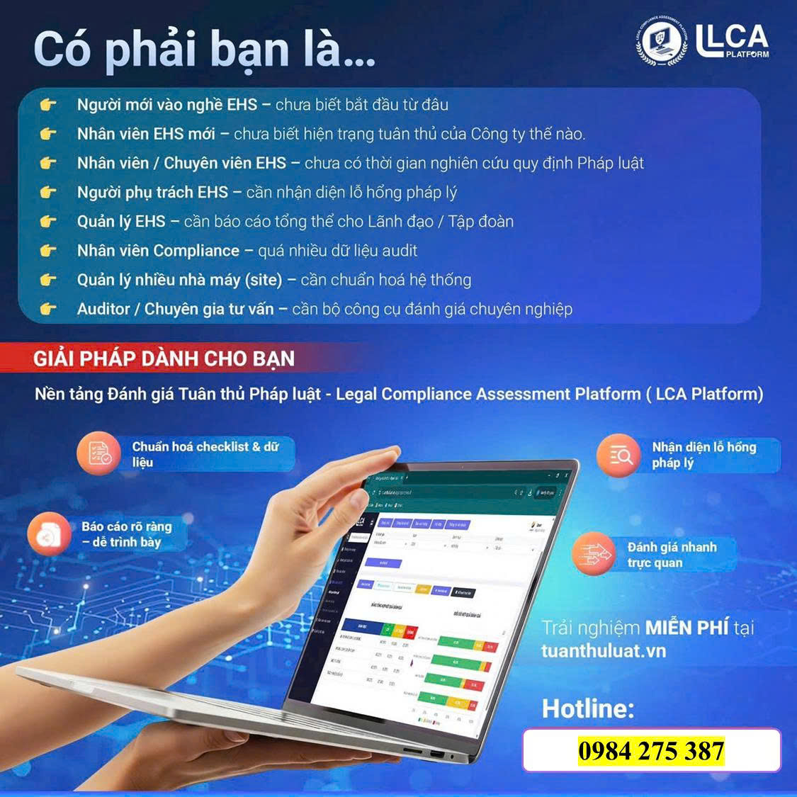 ỨNG DỤNG PHẦN MỀM TUÂN THỦ PHÁP LUẬT VỀ ATVSLĐ